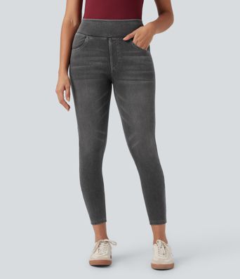 Halara Flex™ High Waisted Pockets Denim Casual Leggings