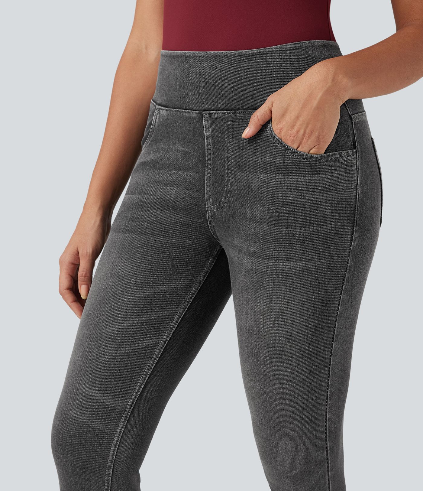 Halara Flex™ High Waisted Pockets Denim Casual Leggings