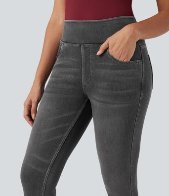 Halara Flex™ High Waisted Pockets Denim Casual Leggings