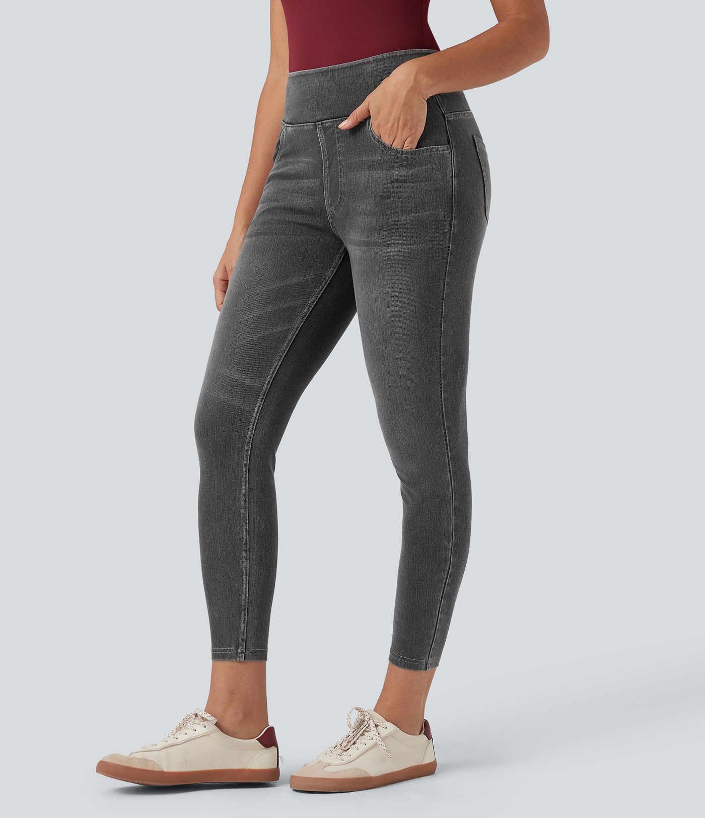 Halara Flex™ High Waisted Pockets Denim Casual Leggings