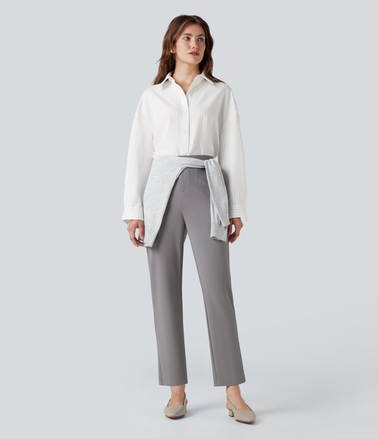 Halara Flex™ High Waisted Tapered Crepe Work Pants