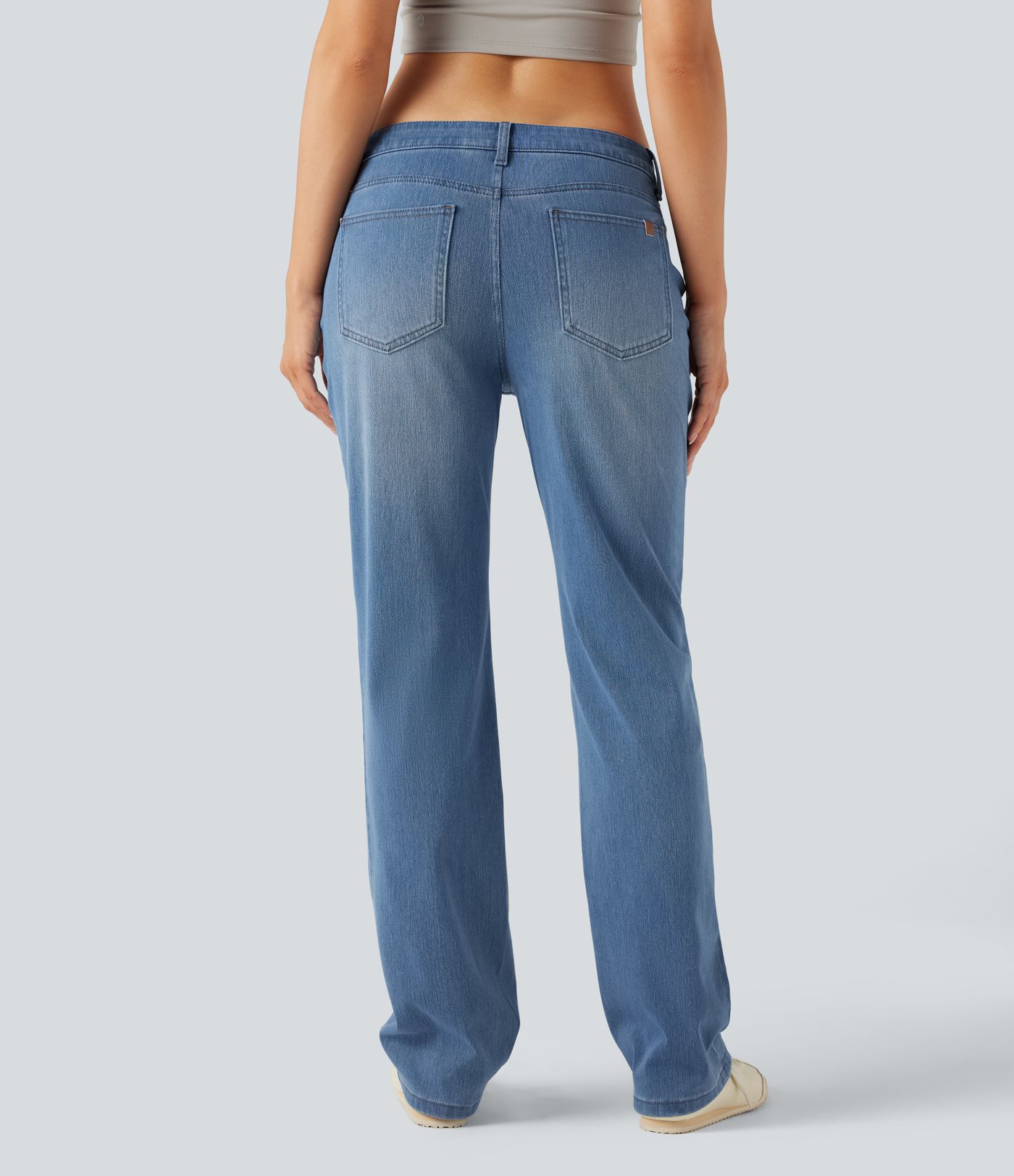 Halara Flex™ Low Rise Slim Casual Lightweight Jeans with Pockets