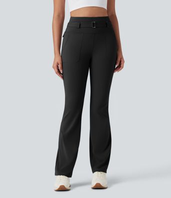 DayStretch High Waisted Tummy Control Bootcut Hiking Leggings with Pockets