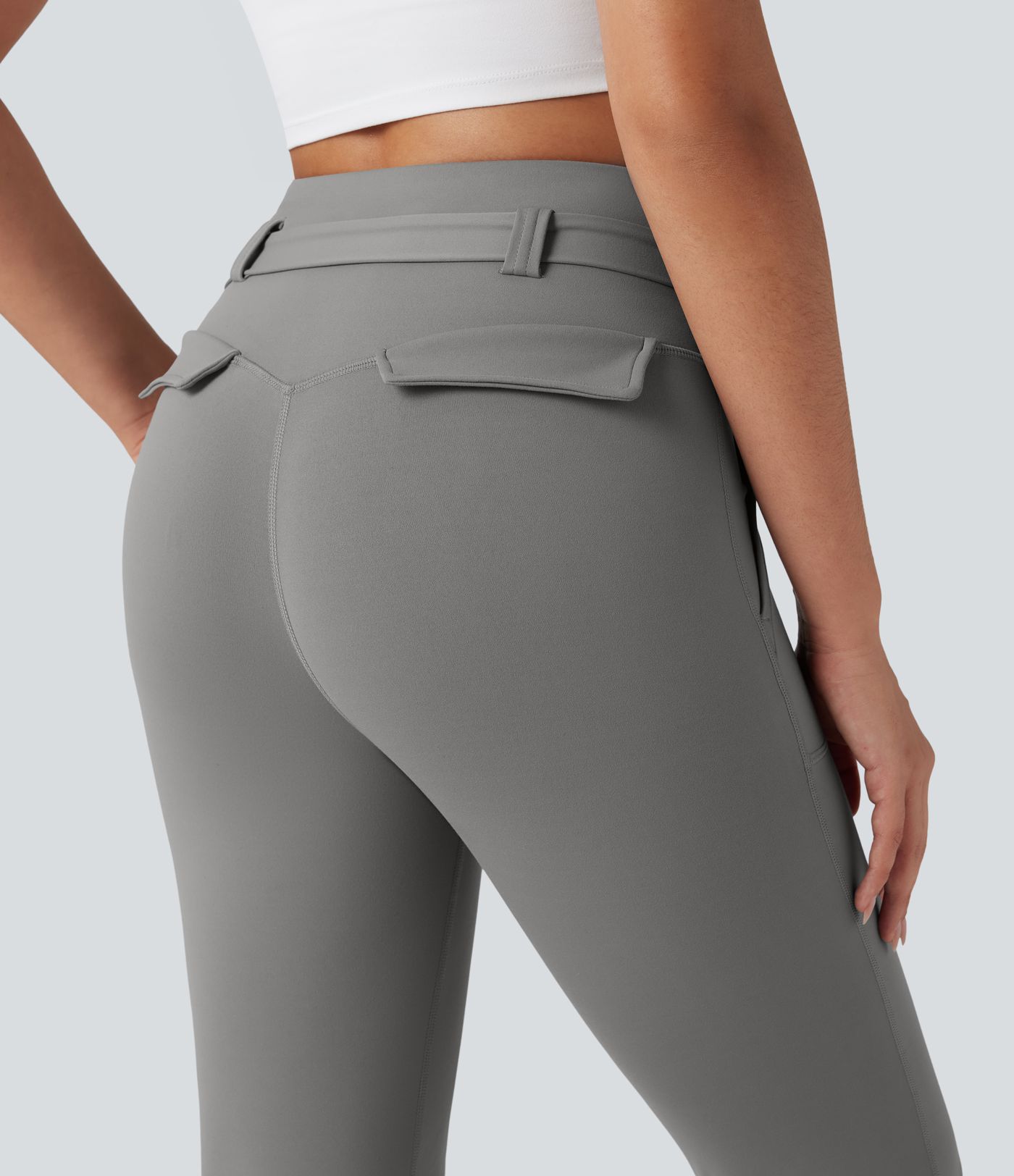 DayStretch High Waisted Tummy Control Bootcut Hiking Leggings with Pockets