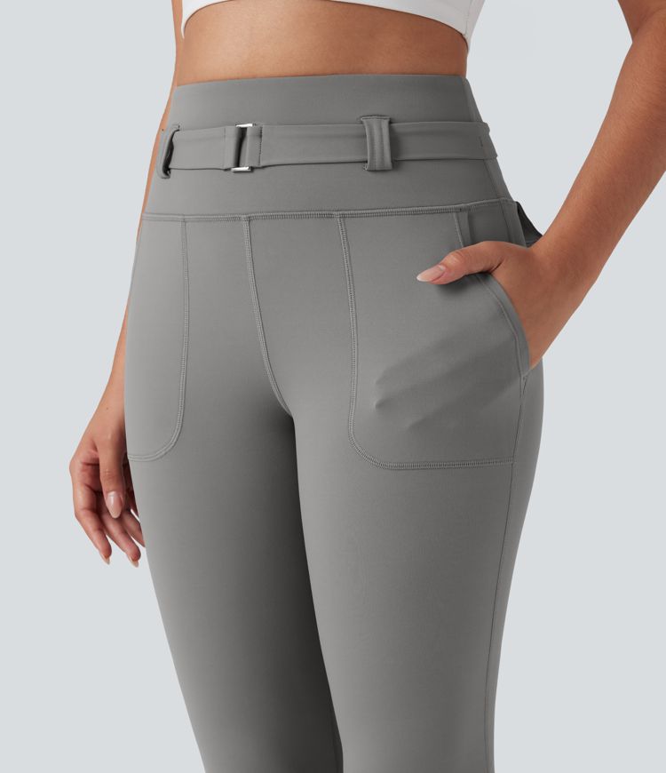 DayStretch High Waisted Tummy Control Bootcut Hiking Leggings with Pockets
