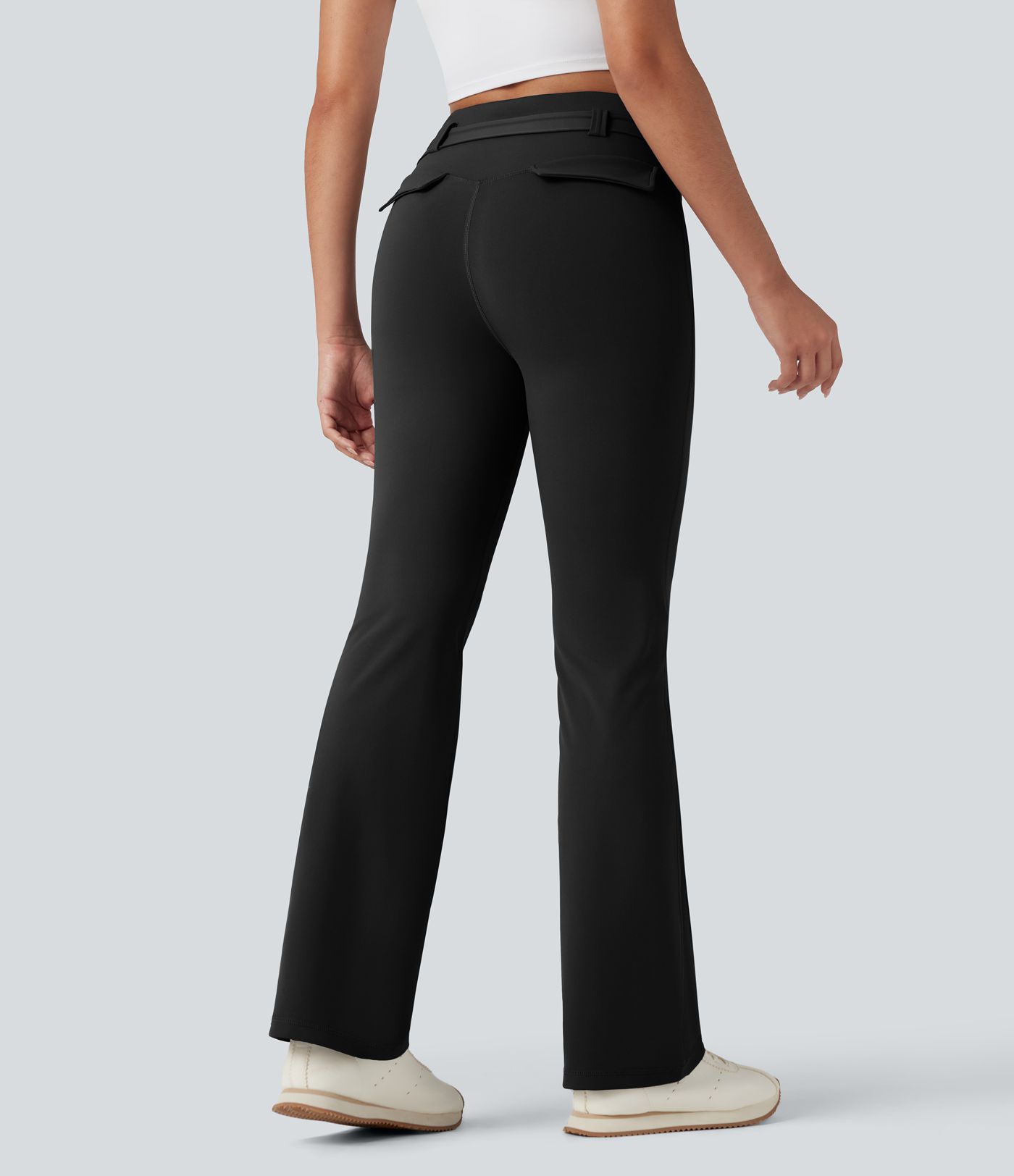 DayStretch High Waisted Tummy Control Bootcut Hiking Leggings with Pockets