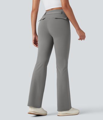DayStretch High Waisted Tummy Control Bootcut Hiking Leggings with Pockets