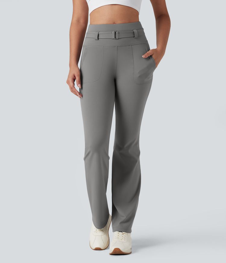 DayStretch High Waisted Tummy Control Bootcut Hiking Leggings with Pockets