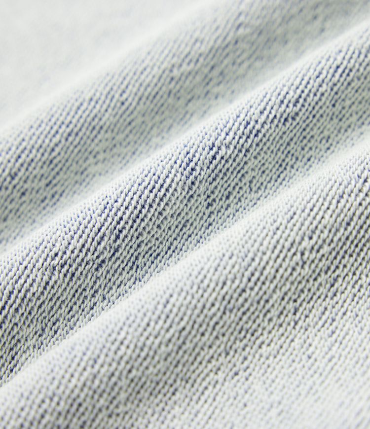 Halara Flex™ Round Neck Long Sleeve Denim Casual French Terry Sweatshirt