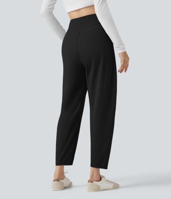 DayStretch High Waisted Casual Tapered Pants with Pockets