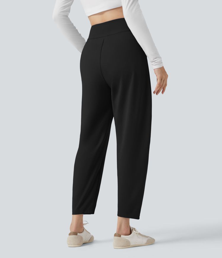 DayStretch High Waisted Casual Tapered Pants with Pockets