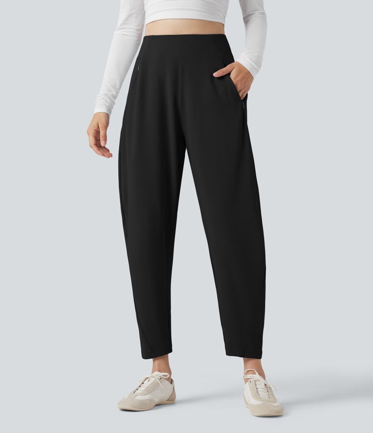 DayStretch High Waisted Casual Tapered Pants with Pockets