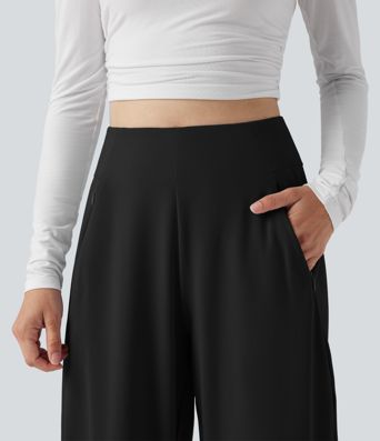 DayStretch High Waisted Casual Tapered Pants with Pockets