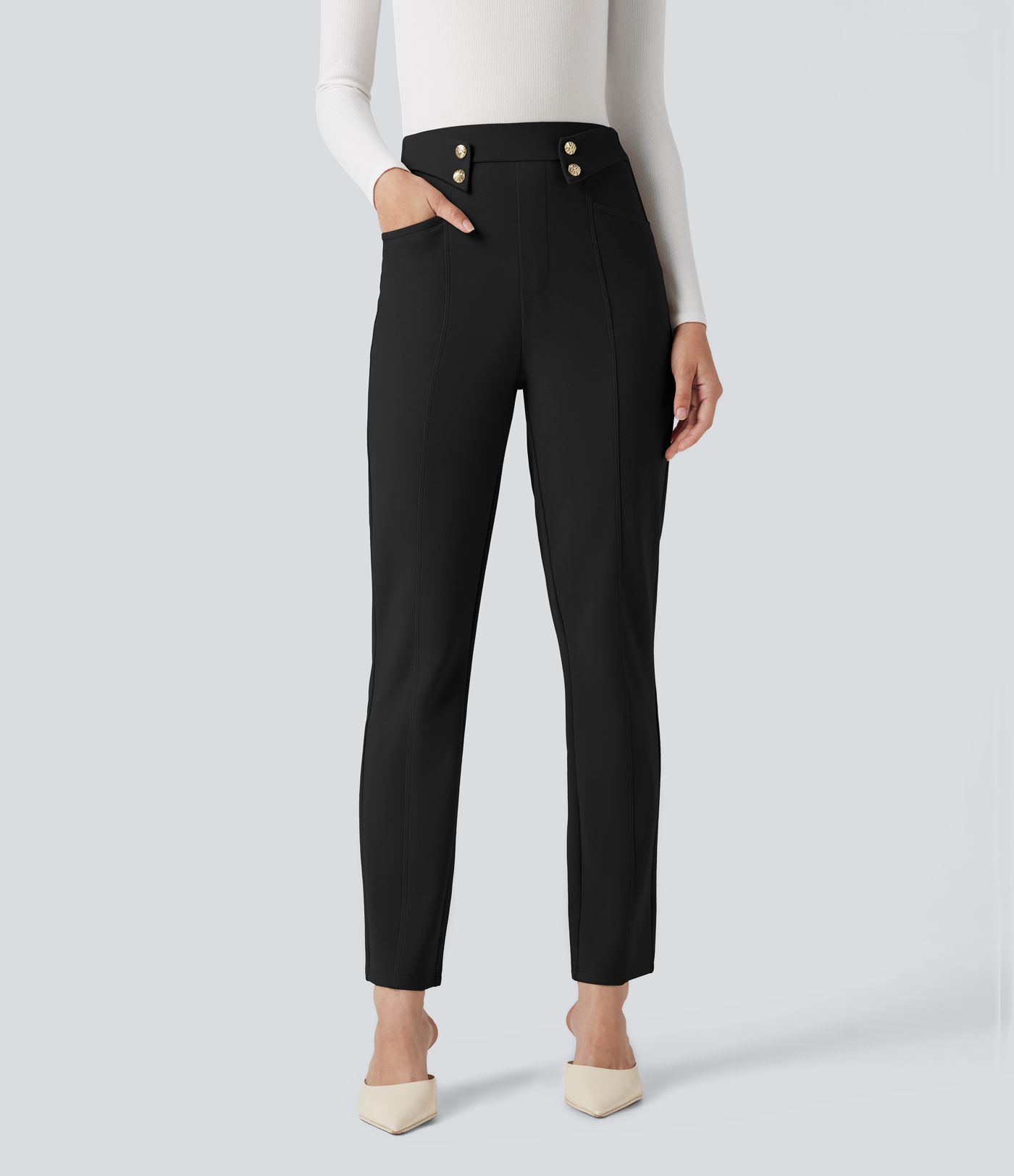 Halara Flex™ High Waisted Work Tapered Pants with Pockets