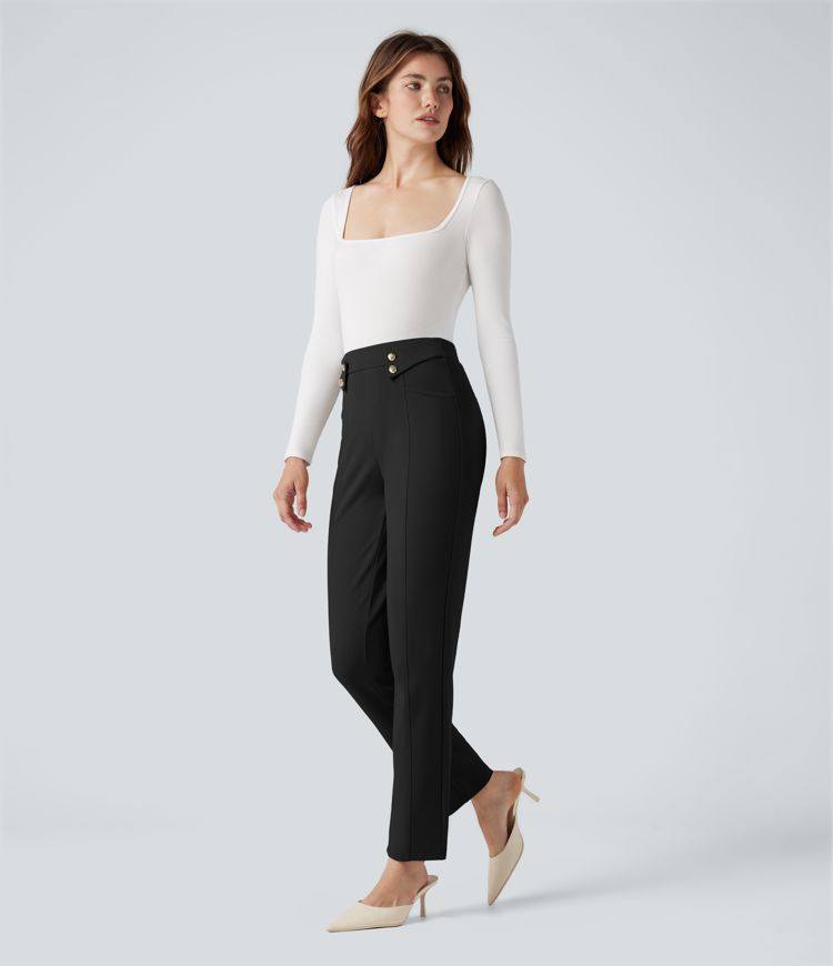 Halara Flex™ High Waisted Work Tapered Pants with Pockets