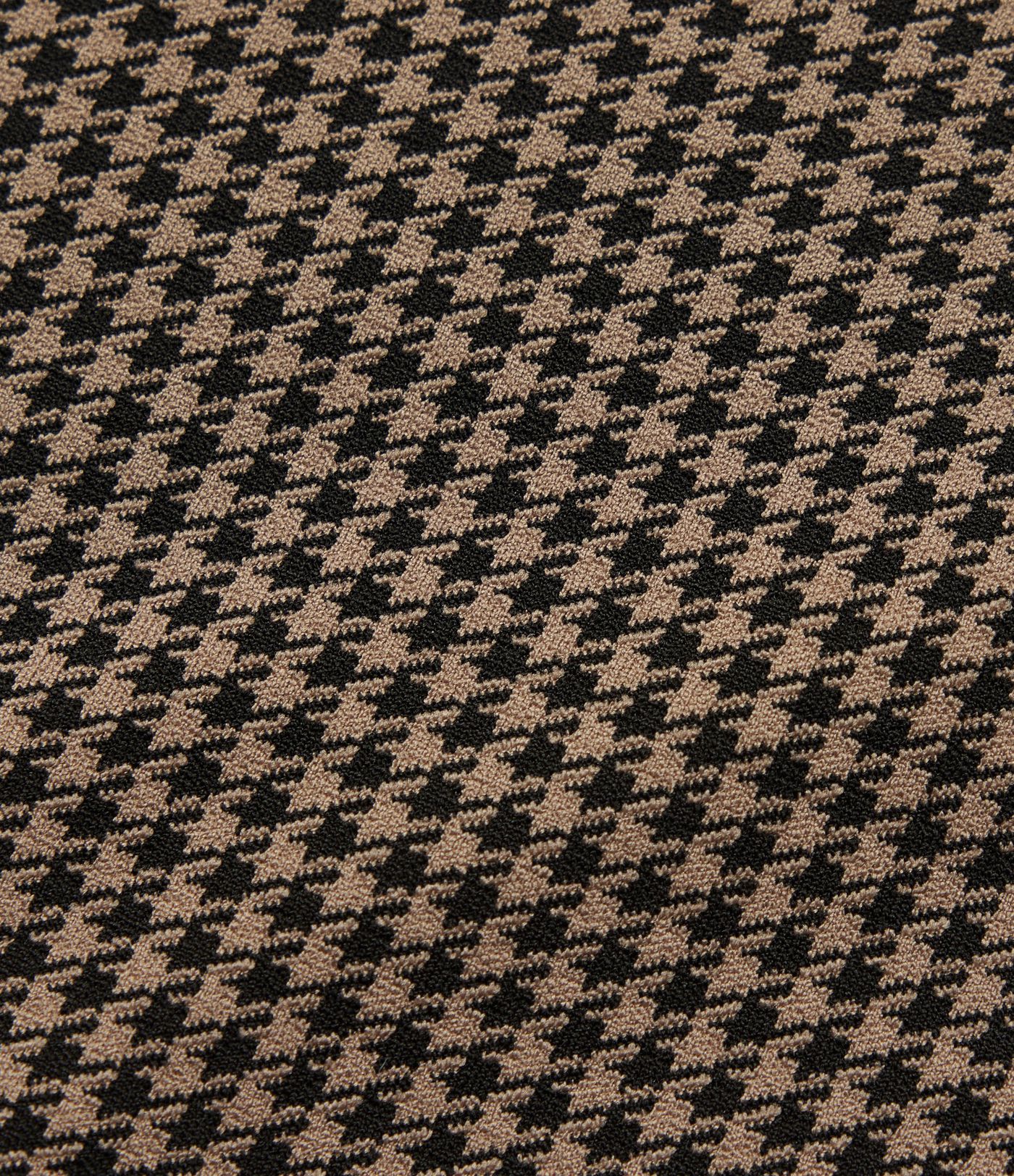 High Waisted 2-in-1 Houndstooth Bodycon Mini Casual Skirt with Pocket