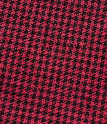 High Waisted 2-in-1 Houndstooth Bodycon Mini Casual Skirt with Pocket