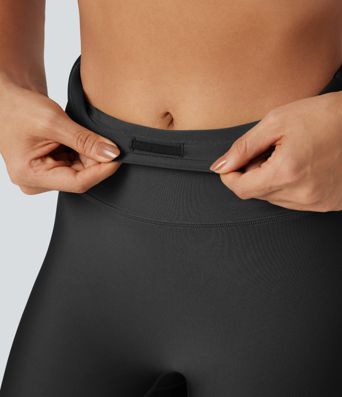 Reflective High Waisted Sheen Running Leggings with Pocket