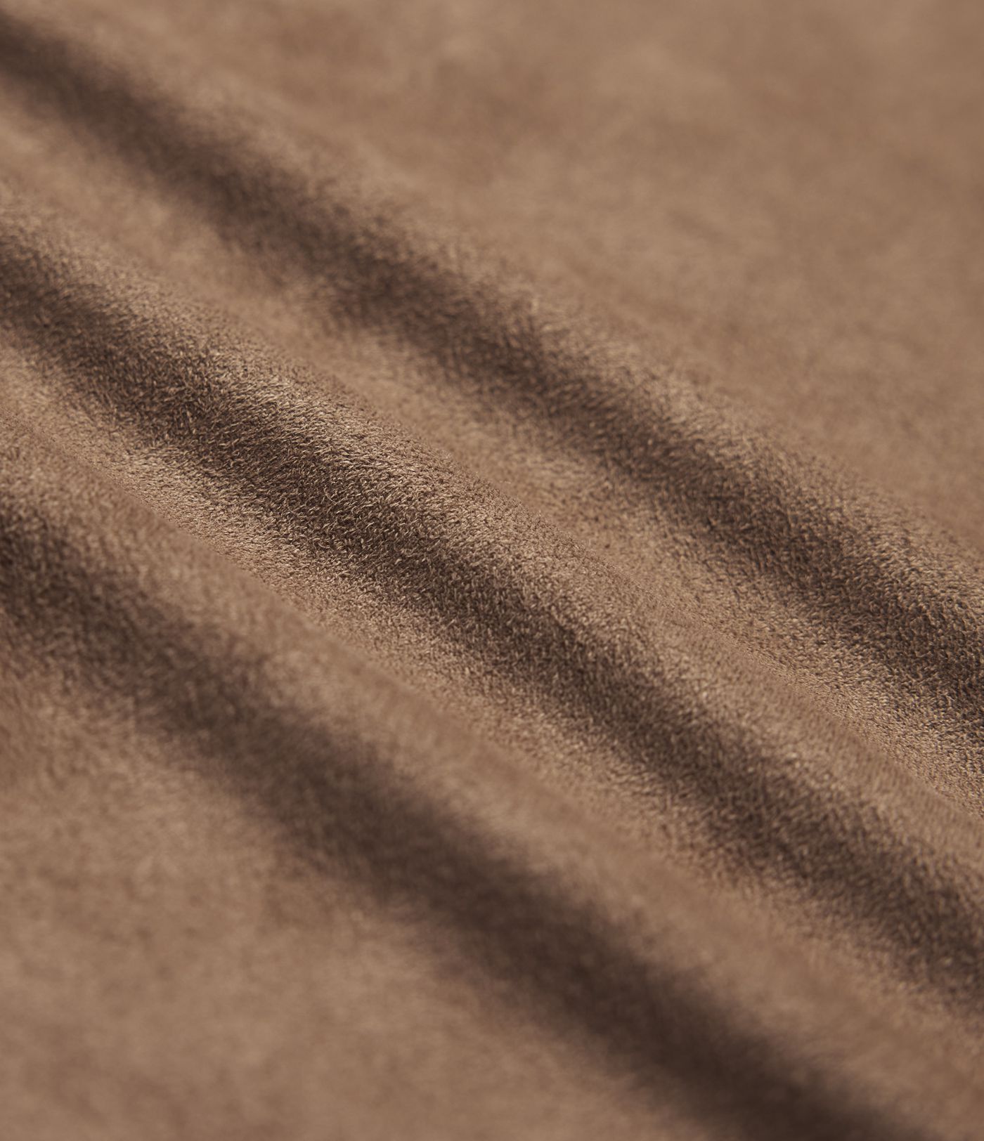 Long Sleeve Belted Suede Mini Casual Shirt Dress