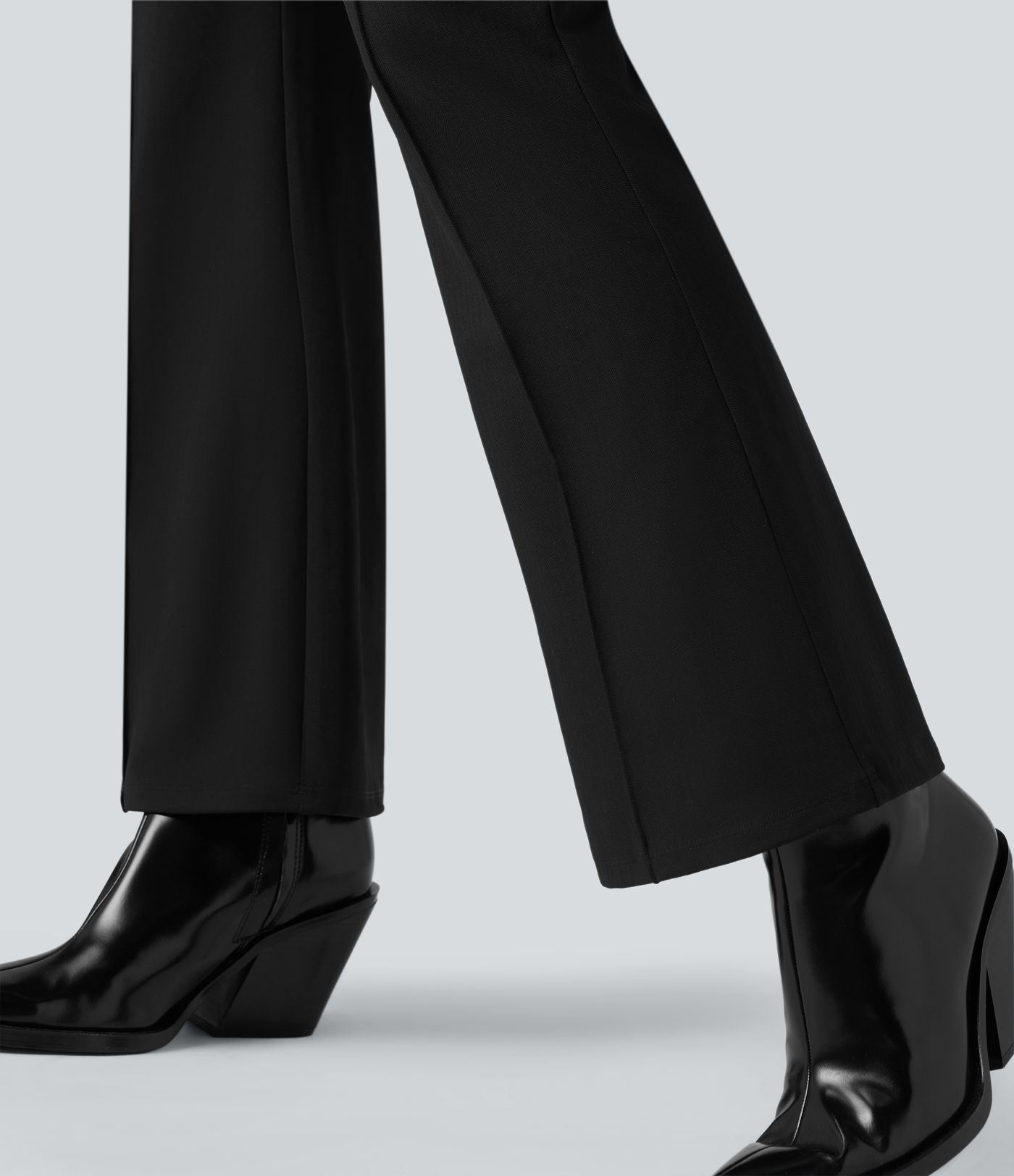 Pantalon tailleur évasé Halara Flex™ gainant taille haute chevrons avec poches