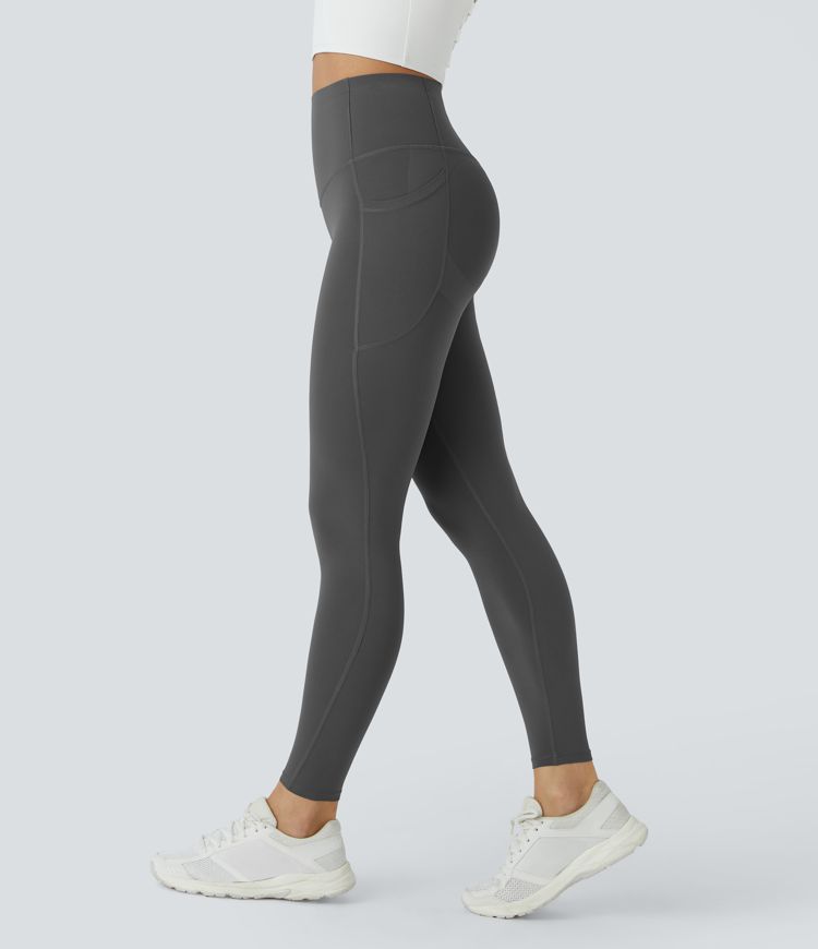 SoCinched High Waisted Butt Lifting Tummy Control Side Pocket Shaping Workout UltraSculpt Leggings