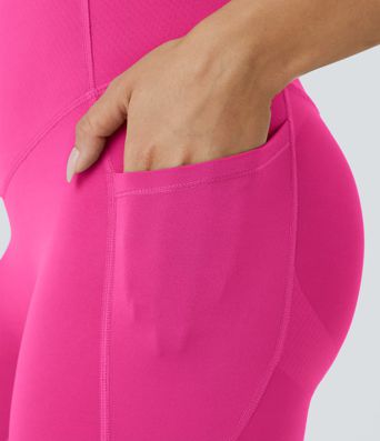 Halara UltraSculpt™ SoCinched Legging de Control Ventre Taille Haute Sculptant les Fesses avec Poches pour Entraînement