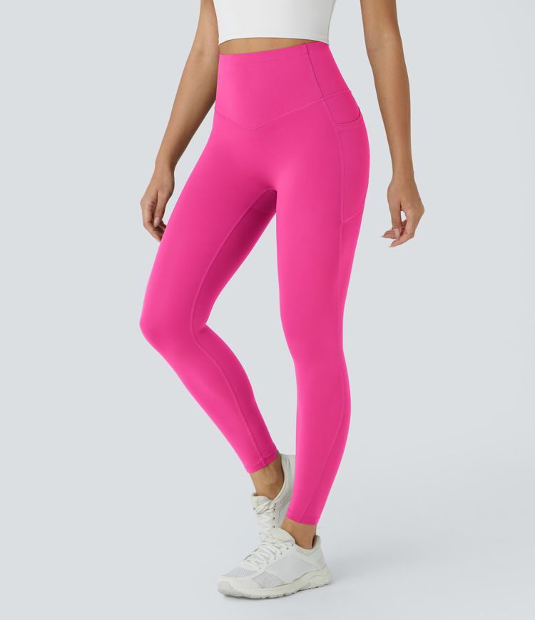 Halara UltraSculpt™ SoCinched Legging de Control Ventre Taille Haute Sculptant les Fesses avec Poches pour Entraînement