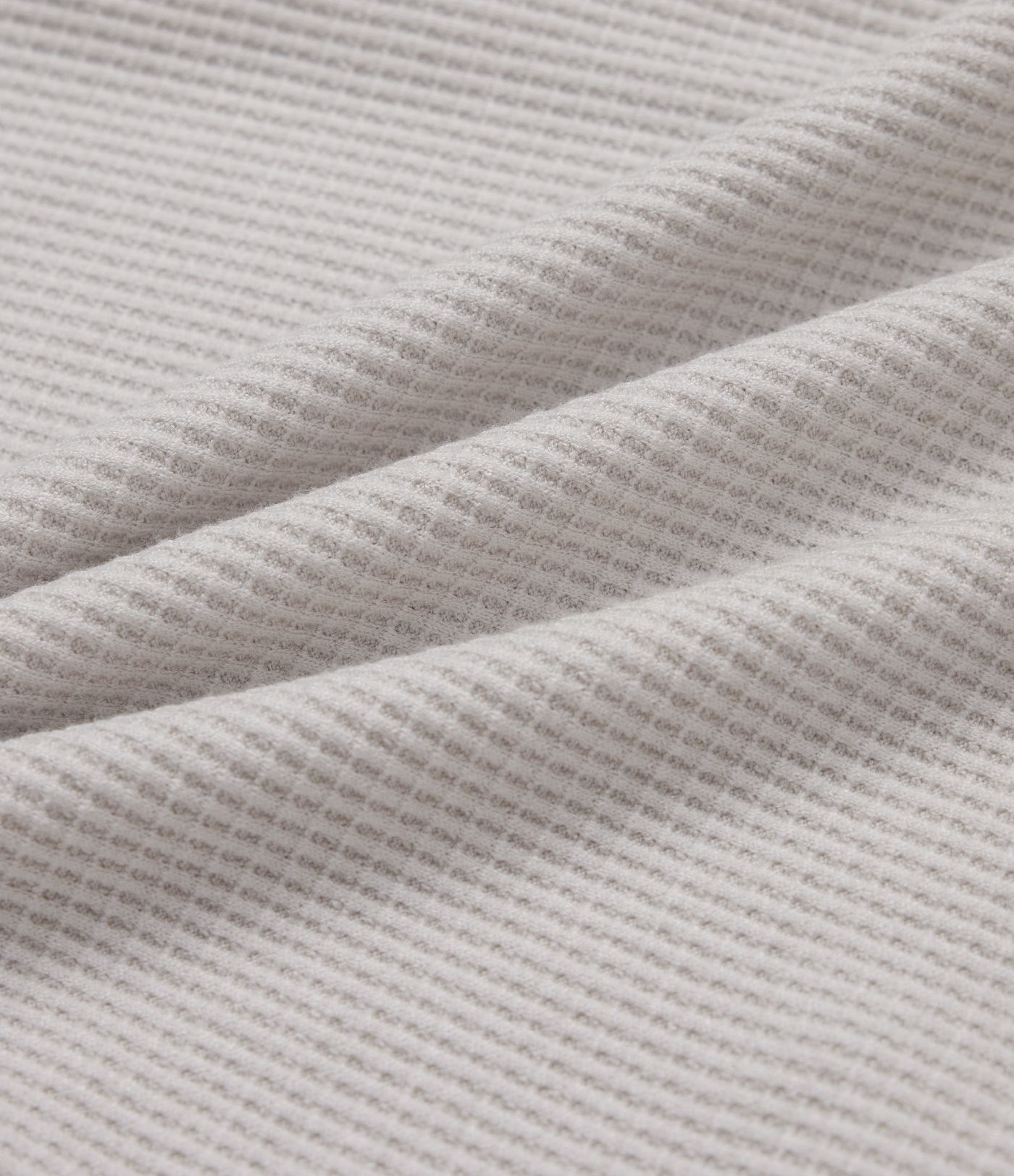 Henley Neck Long Sleeve Waffle Lounge Top