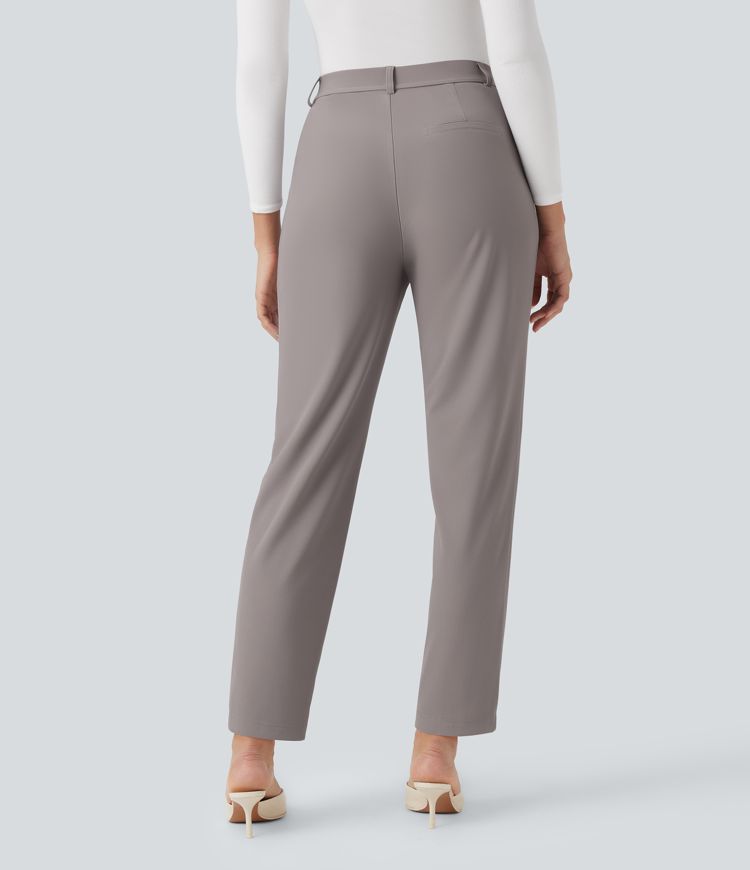 Pantaloni Yoga A Gamba Svasata Halara - Vita Alta Con Tasche In Poliestere Ed - Foto 3