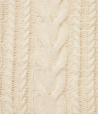 High Neck Long Sleeve Cable Knit Casual Sweater