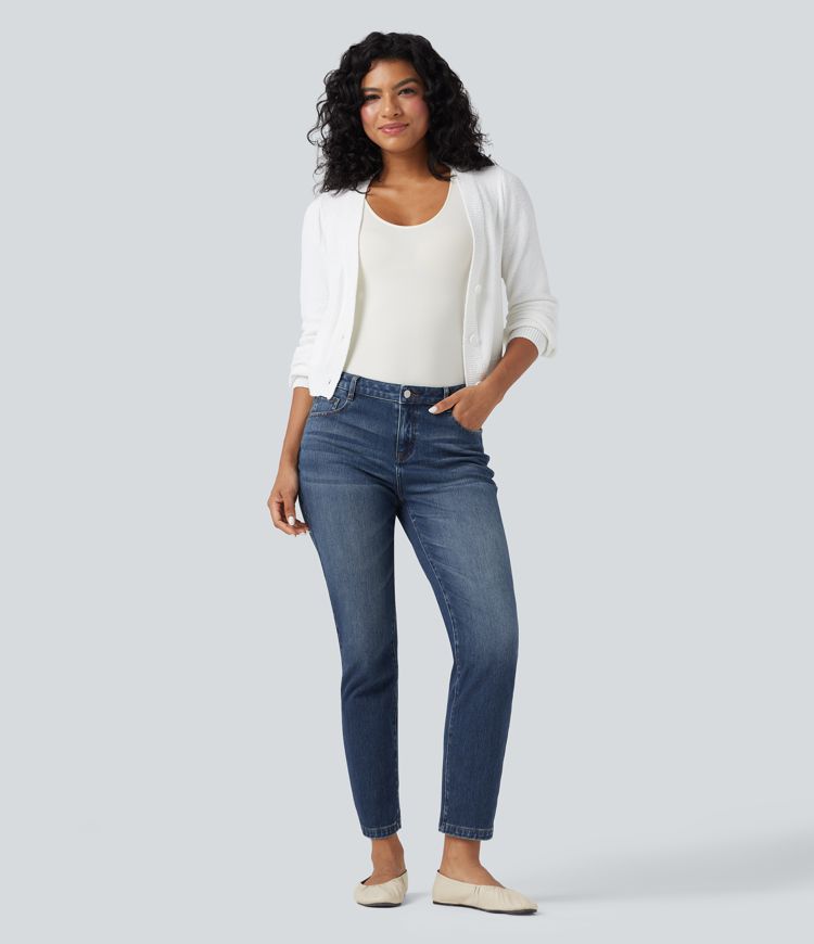 Jean slim Halara Flex™ taille mi-haute 7/8 avec poches