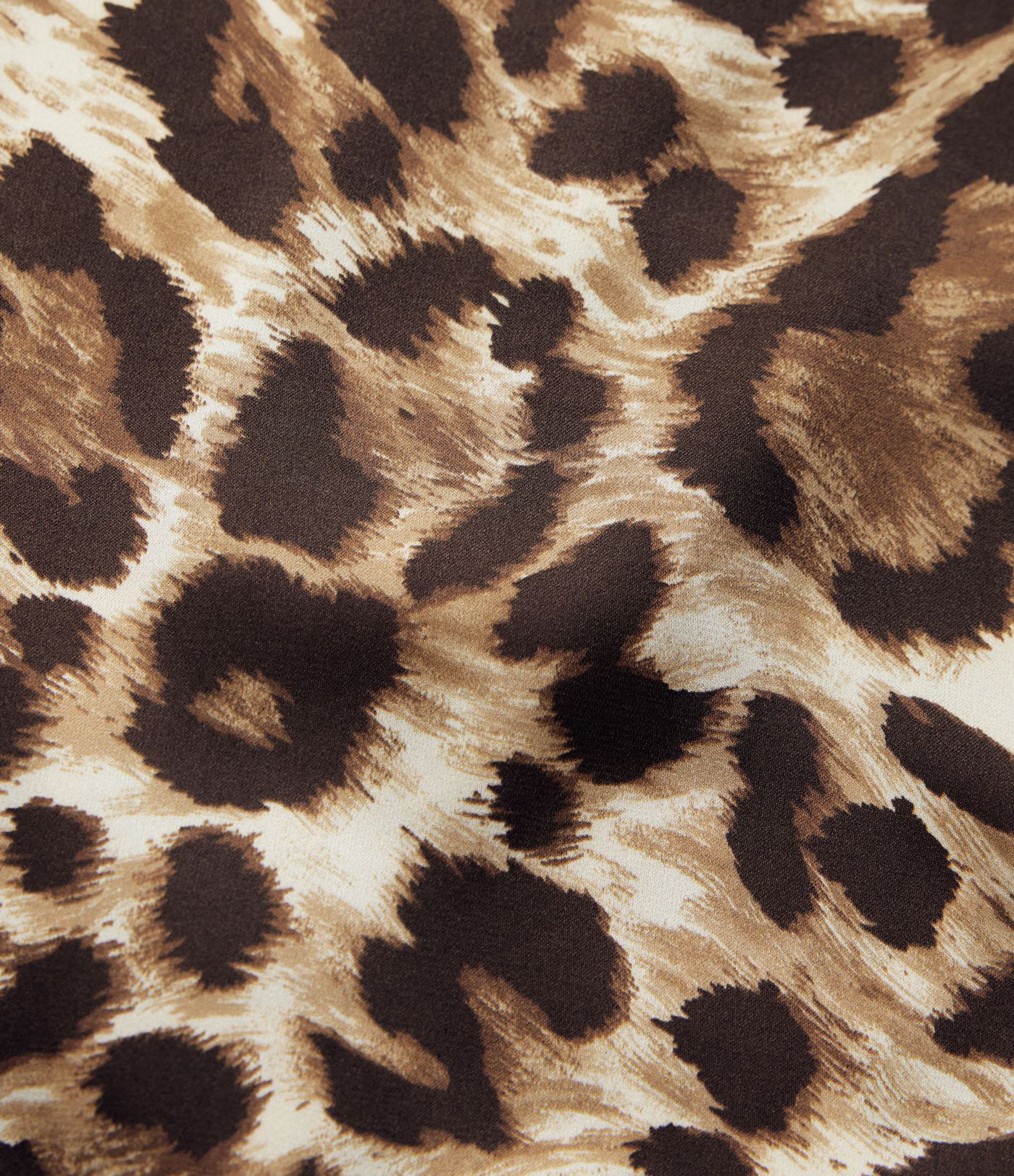 V Neck Long Sleeve Leopard Print Cropped Casual Blouse