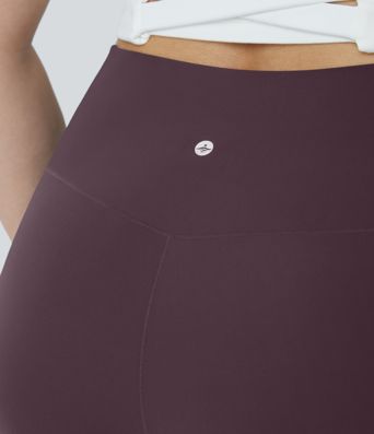 Softlyzero™ Plus-Size Crossover Capri-Yoga-Leggings mit hohem Bund und Seitentaschen