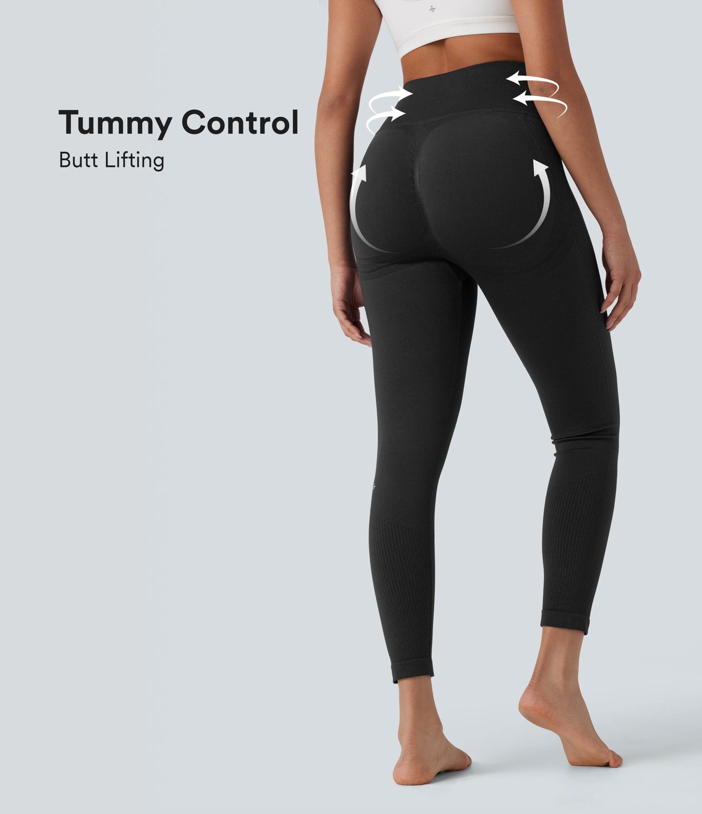OneForm Seamless Flow High Waisted Tummy Control Butt Lifting Yoga Leggings