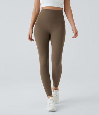 Halara UltraSculpt™ SoCinched Leggings de entrenamiento de cintura alta con control de abdomen y bolsillos moldeadores