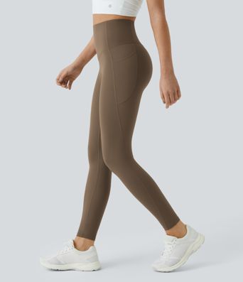 Halara UltraSculpt™ SoCinched Leggings de entrenamiento de cintura alta con control de abdomen y bolsillos moldeadores