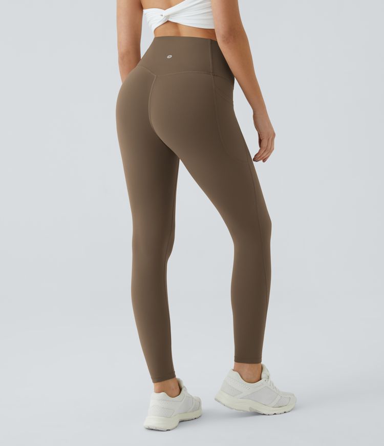 Halara UltraSculpt™ SoCinched Leggings de entrenamiento de cintura alta con control de abdomen y bolsillos moldeadores