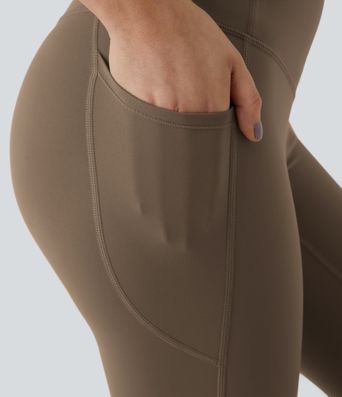 Halara UltraSculpt™ SoCinched Leggings de entrenamiento de cintura alta con control de abdomen y bolsillos moldeadores