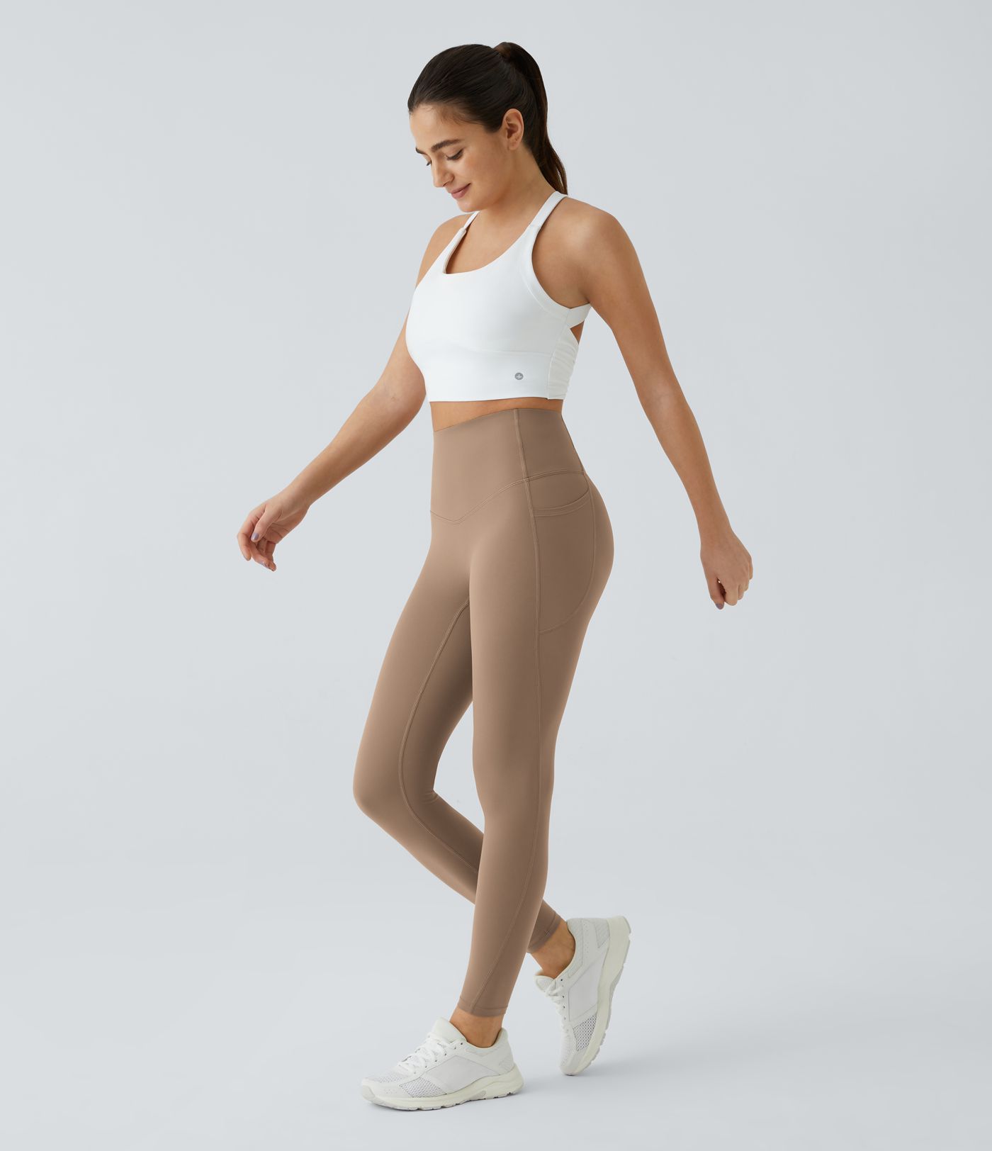Halara UltraSculpt™ - Formende Workout-Leggings mit hohem Bund, Seitentaschen und Bauchkontrolle