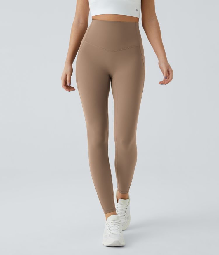 Halara UltraSculpt™ - Formende Workout-Leggings mit hohem Bund, Seitentaschen und Bauchkontrolle