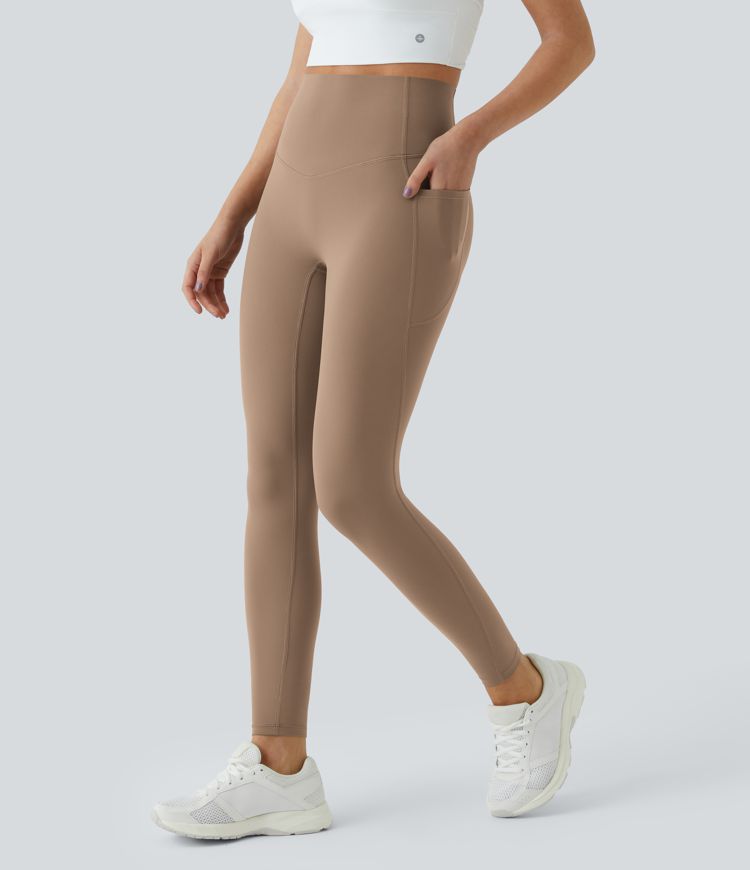 Halara UltraSculpt™ - Formende Workout-Leggings mit hohem Bund, Seitentaschen und Bauchkontrolle