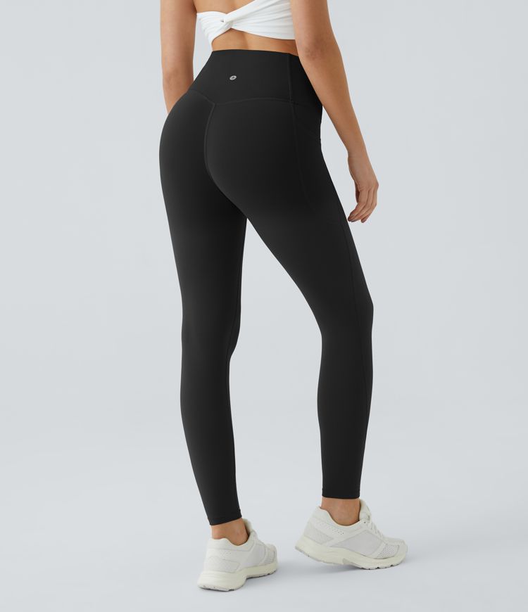SoCinched High Waisted Tummy Control Side Pocket Shaping Training UltraSculpt Leggings