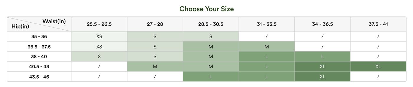 <p style="min-height: 24px"></p>
<p style="text-align:left;"><span style="color: rgb(36,67,23);font-size: 18px;"><strong>2. Pick your size </strong></span></p>
<p style="text-align:left;"><span style="color: rgb(36,67,23);font-size: 14px;">Double check the size chart to be sure your free product fits. </span></p>
