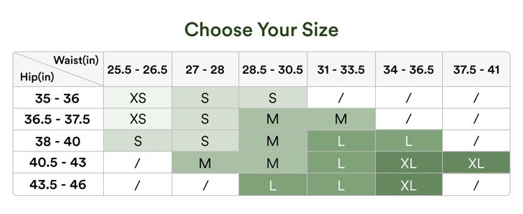 <p style="min-height: 24px"></p>
<p style="text-align:left;"><span style="color: rgb(36,67,23);font-size: 18px;"><strong>2. Pick your size </strong></span></p>
<p style="text-align:left;"><span style="color: rgb(36,67,23);font-size: 14px;">Double check the size chart to be sure your free product fits. </span></p>
