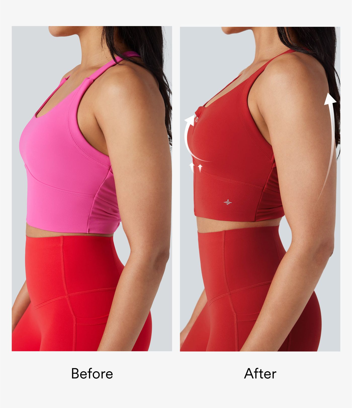 Halara UltraSculpt™ Medium Support Push-Up Zipper Cut Out Running Sports Bra