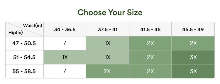<p style="min-height: 24px"></p>
<p style="text-align:left;"><span style="color: rgb(36,67,23);font-size: 18px;"><strong>2. Pick your size </strong></span></p>
<p style="text-align:left;"><span style="color: rgb(36,67,23);">Double check the size chart to be sure your free product fits. </span></p>
