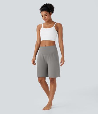 SoftlyZero™ Airy High Waisted Pockets Cool Touch Yoga Bermuda Shorts