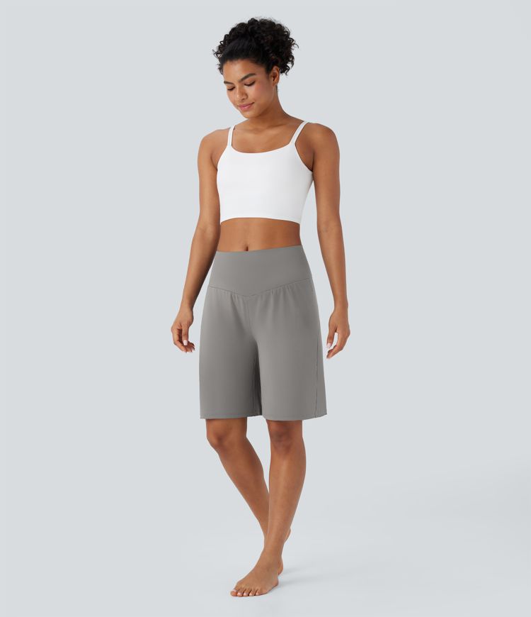 SoftlyZero™ Airy High Waisted Pockets Cool Touch Yoga Bermuda Shorts