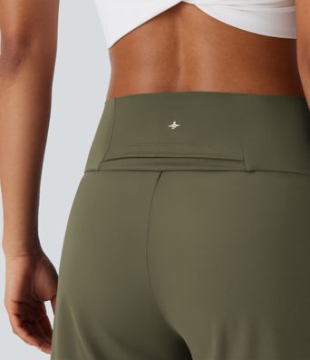 SoftlyZero™ Airy High Waisted Pockets Cool Touch Yoga Bermuda Running Shorts