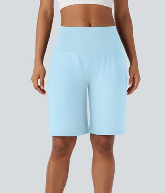 SoftlyZero™ Vzdušné Vysoké Šortky na Jogu s Vreckami a Chladivým Efektom